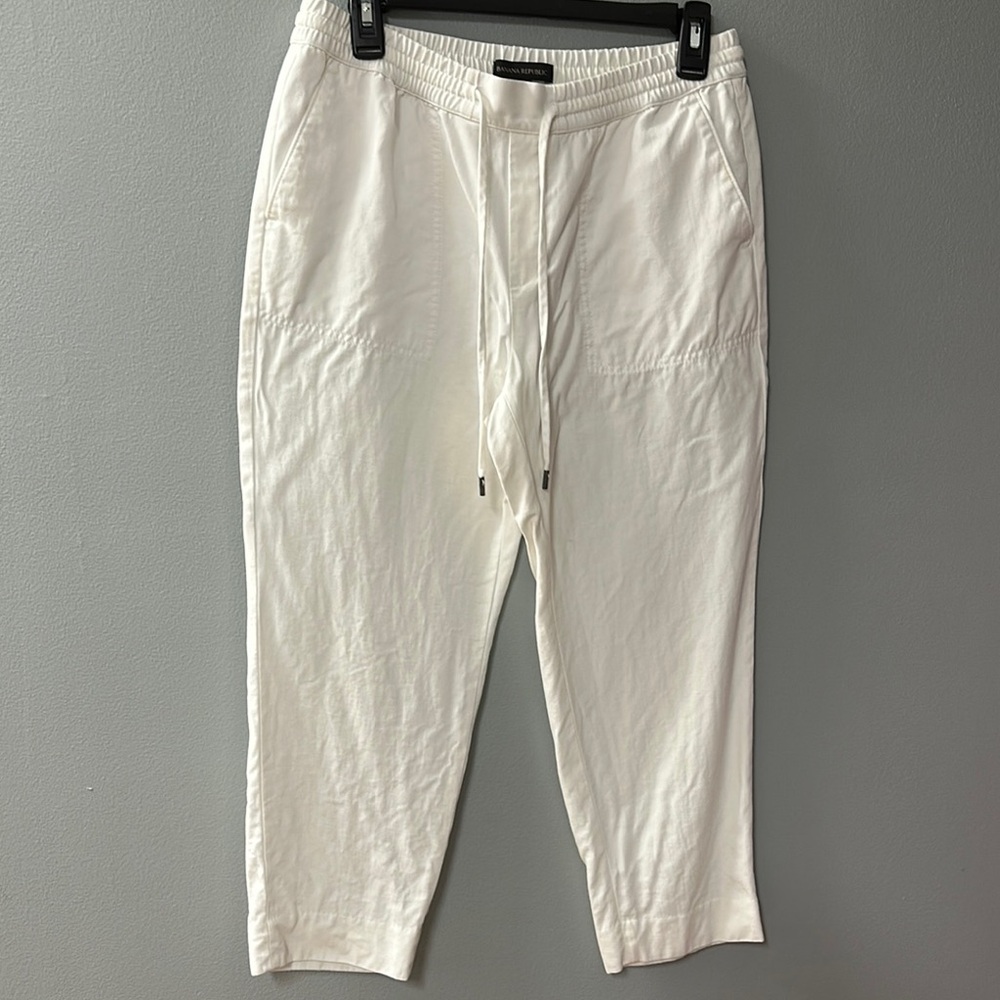 Banana Republic White Pants